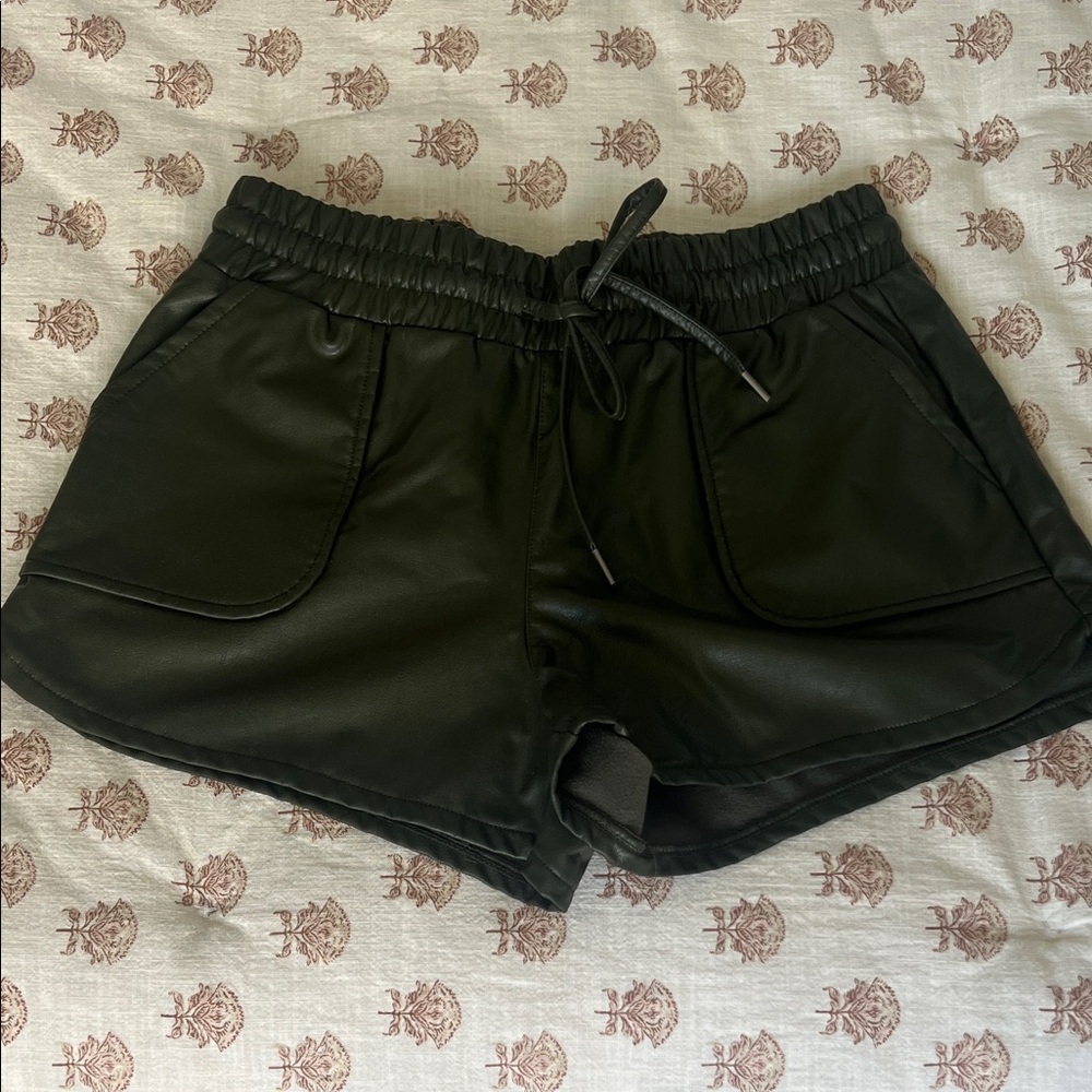 Sincerely Jules Faux Leather Shorts